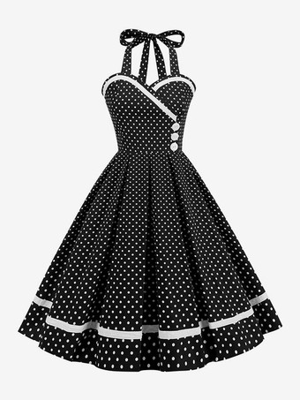 ホワイト レトロワンピース　1950年代オードリー・ヘップバーン風　バーガンディ　ノースリーブ　スイートハートネック　二次会　お呼ばれ　発表会　スイングドレス