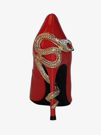 女性用 ハイヒール スティレットヒール パンプス PUレザー