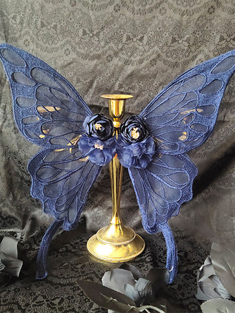 ダークネイビースウィートロリータ アクセサリー ダークネイビー 花 帽子 ポリエステル その他