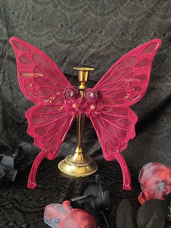 レッド スウィートロリータ アクセサリー ダークネイビー 花 帽子 ポリエステル その他