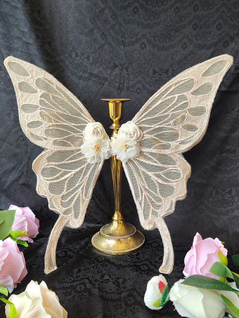 アイボリー スウィートロリータ アクセサリー ダークネイビー 花 帽子 ポリエステル その他