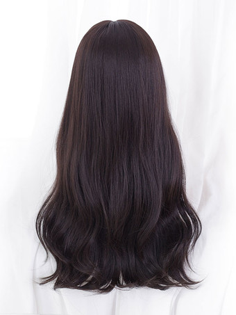 甘いロリータ ウィッグ画像として長い耐熱ファイバー ロリータ アクセサリー