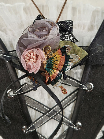 甘ロリータ アクセサリー レッドパール フラワー チョーカー その他