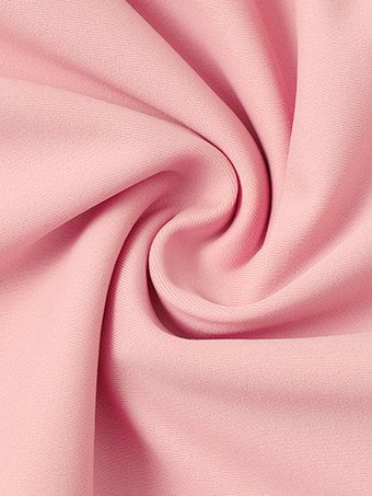 甘いロリータ水着 フリル リボン レースアップ ノースリーブ ジャンプスーツ ピンク