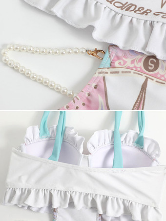 スウィートロリータ衣装 フクシア ピンク フリル 花柄 ノースリーブ ジャンプスーツ