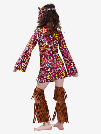 キッズハロウィンコスチューム レッド ハロウィンセット 子供用 ポリエステル繊維 ポリエステル ドレス レッグウォーマー