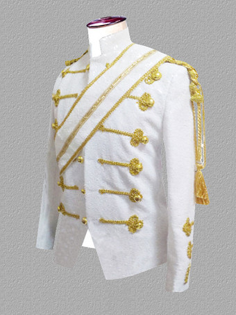 ブラック ヴィンテージ トップ ヴィンテージ ポリエステル フリンジ スパンコール 長袖 レトロ コスチューム 男性用