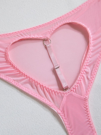 ブラジャーランジェリーピンクのレースの女性のブラジャー