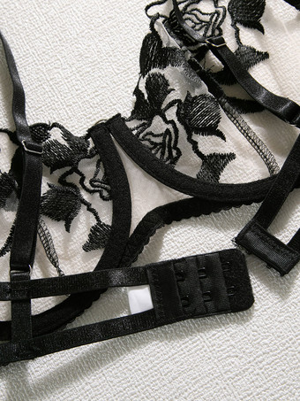 ランジェリー ブラ ブラック レース 3ピース ブラジャー 女性用