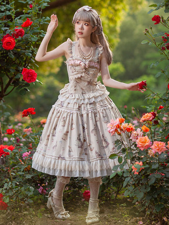 ロリータ スペシャル ロリータ トップ ベスト コスチューム クラシック ライト アプリコット ノースリーブ