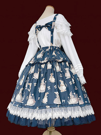 インファンタ ロリータ SK ライト アプリコット リボン ロリータ スカート