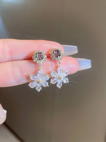 ブライダル イヤリング ラインストーン ガールズ ラインストーン ピアス ブライダル ジュエリー