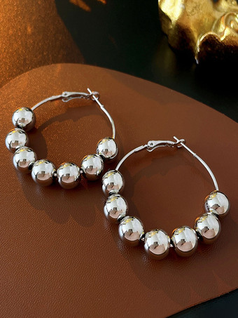 Argento Orecchini da sposa Gioielli da sposa in argento traforato da donna