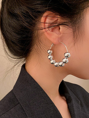 Bridal Earrings Women's Silver Pierced Wedding Jewelry