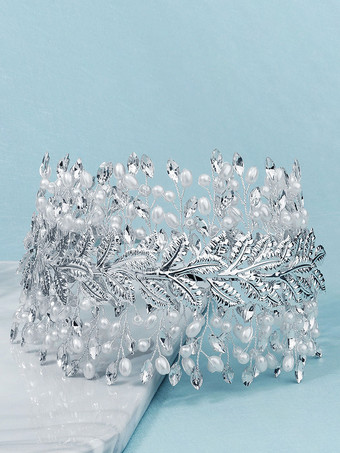 花嫁のためのヘッドピースウェディング帽子メタルヘアアクセサリー