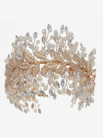 花嫁のためのヘッドピースウェディング帽子メタルヘアアクセサリー