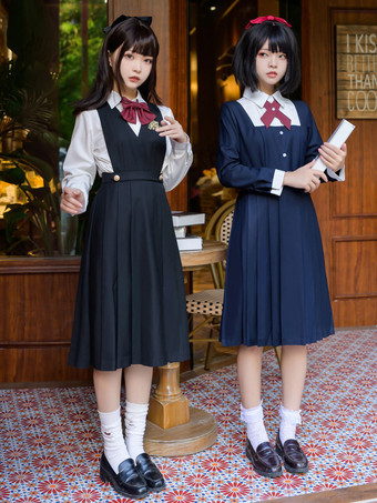 Academic Lolita Outfits Black Long Sleeves Cravat Overcoat