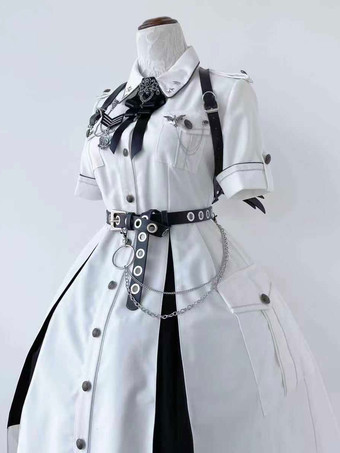 スチームパンク ロリータ アクセサリー ブラック グロメット チェーン サッシュ PU レザー その他