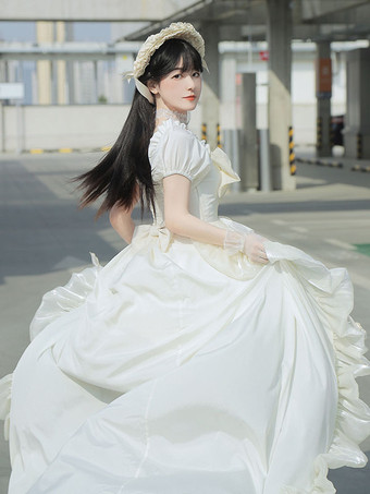 スウィートロリータドレス ポリエステル 半袖ドレス