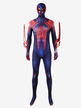 ブルー スパイダーバース版スパイダーマン2099 ミゲル・オハラ コスプレ衣装