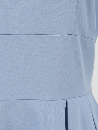 ヴィンテージ グラマー ドレス 1950 年代 オードリー ヘップバーン スタイル イエロー 半袖 ターンダウン カラー ミディアム スウィング ドレス