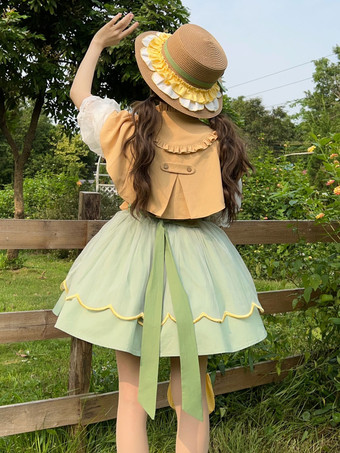 スウィートロリータSK ブルーリボン刺繍ロリータスカート