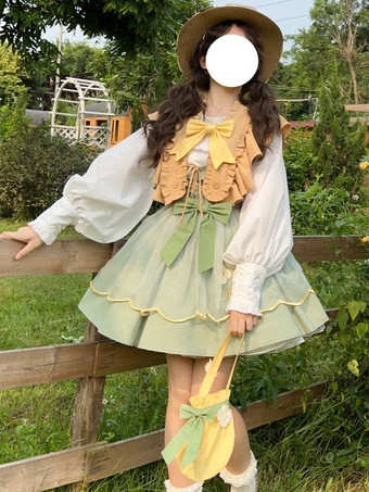 スウィートロリータSK ブルーリボン刺繍ロリータスカート