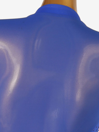 ラテンダンス衣装ロイヤルブルー女性のライクラスパンデックスドレスダンスウェア