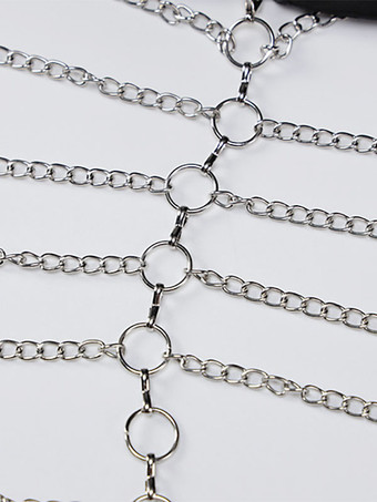 クラブドレス ホルターネック チェーン バックレス セクシー ブラック ロングドレス