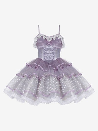 スイートロリータドレスポリエステルノースリーブスイートジャンパードレス