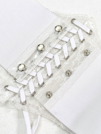 ゴスロリアクセサリー ホワイト ポリエステル レース その他