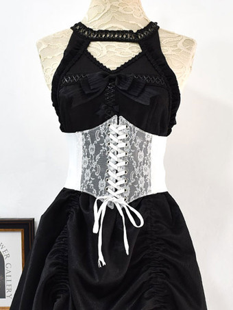ゴスロリアクセサリー ホワイト ポリエステル レース その他