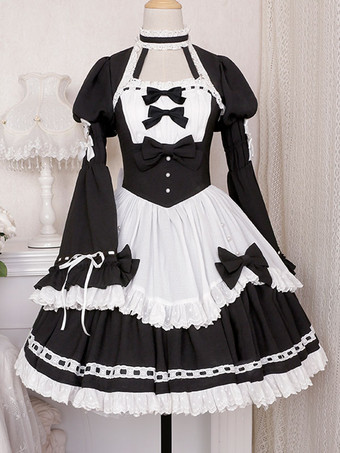 ゴシックロリータメイドショール（袖付き）エレガントなビクトリア朝メイドショール