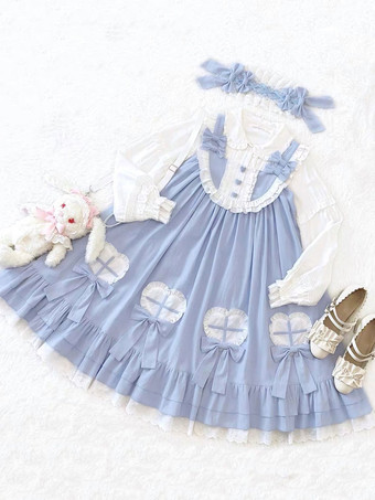スイートロリータドレス ポリエステル ノースリーブドレス