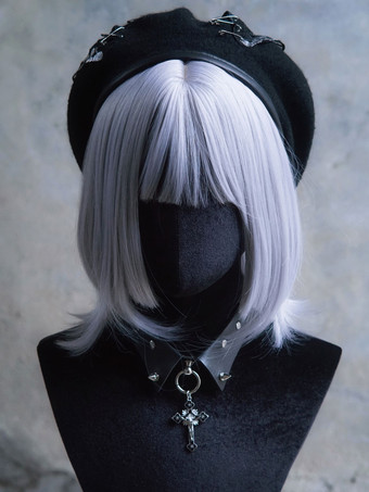 スチームパンク ロリータ帽子 ブラック アクセサリー 蝶柄 ポリエステル ロリータ アクセサリー