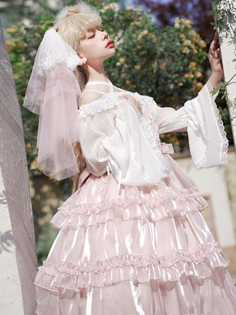 スイートロリータ アクセサリー ホワイト レース 帽子 ポリエステル その他