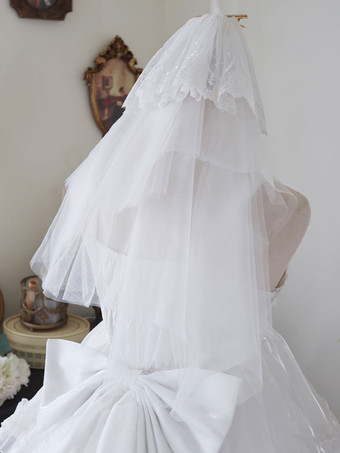 スイートロリータ アクセサリー ホワイト レース 帽子 ポリエステル その他