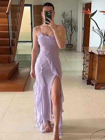 Purple summer dress online