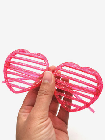 カーニバル ファンシー コスチューム 面白いコスチューム ピンク ユニセックス バーレスク カットアウト メガネ マルディグラ ホリデー コスチューム