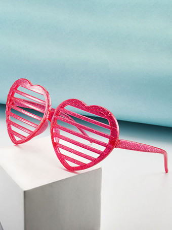 カーニバル ファンシー コスチューム 面白いコスチューム ピンク ユニセックス バーレスク カットアウト メガネ マルディグラ ホリデー コスチューム