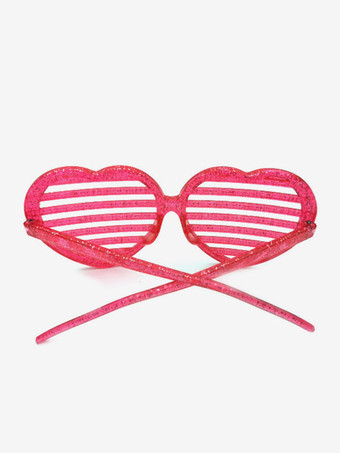 カーニバル ファンシー コスチューム 面白いコスチューム ピンク ユニセックス バーレスク カットアウト メガネ マルディグラ ホリデー コスチューム