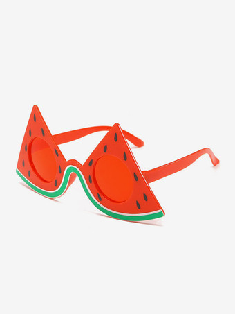 Lunettes De Soleil Drôle Melon d'Eau Déguisement Fantaisie Carnaval Unisexe Découpées Costumes De Vacances