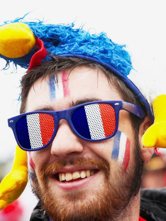 Lunettes De Soleil Bleu Blanc Rouge Drôle Déguisement Vintage Fantaisie Carnaval Rose Unisexe Découpées Costumes De Vacances