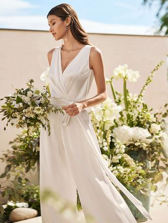 White Bridal Jumpsuits