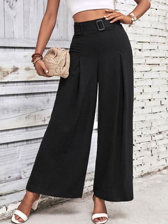 High waisted sales sash pants