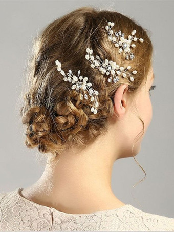 Copricapo Accessori per capelli da sposa con strass perla per capelli da sposa