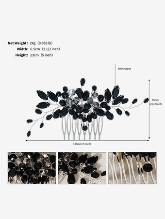 ヘッドピース ウェディングコーム メタル ブライダル ヘアアクセサリー