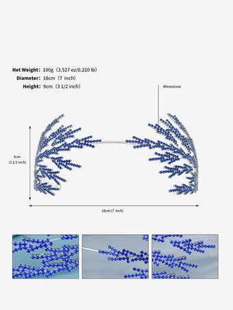 ウェディング ヘッドピース ティアラ メタル ブライダル ヘア アクセサリー