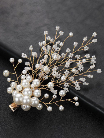 ヘッドピース ウェディング ヘアピン メタル ブライダル ヘアアクセサリー