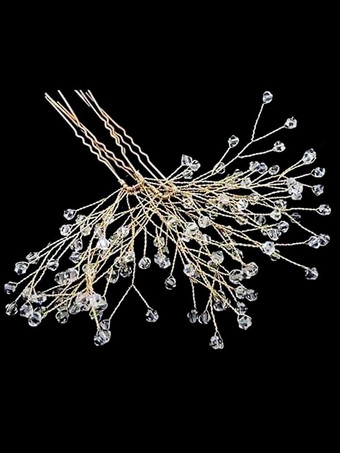 Kopfschmuck  Hochzeitsaccessoire  Kristall-Metall-Haarschmuck für die Braut